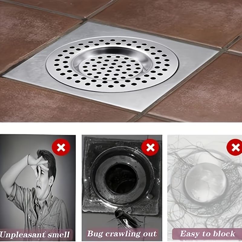 2 Pcs Drain Strainer, Stainless Steel Sink Strainer Basket for Kitchen Bathroom - view 3
