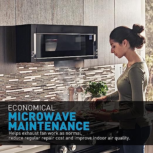 Microwave Filter Replacement For GE WB06X10608, Microwave Vent Filter For Frigidaire 5304464105 5" x 7-5/8" x 1/8", 2 Pack - view 7