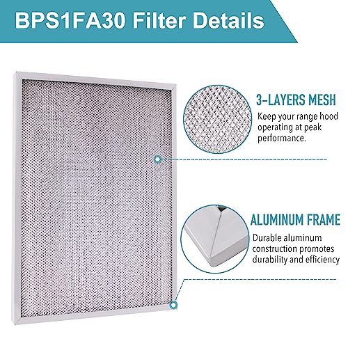 BPS1FA30 Range Hood Filter 11-3/4" x 14-1/4" x 3/8" (2 Pack) - view 5