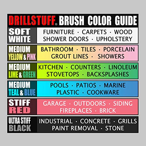 Cleaning Supplies - Drill Brush Power Scrubber Multi Use Kit - Deck Brush - view 3