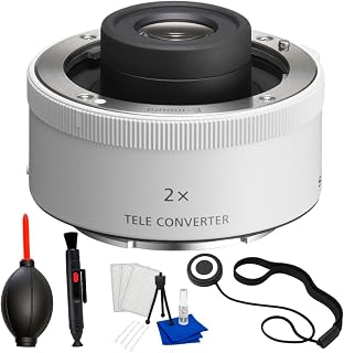 Sony FE 2.0X Teleconverter Bundle with Manufacturer Accessories, Cleaning Lens Pen, Dust Blower, Lens Cap Keeper, and Starter Maintenance Kit (Renewed)