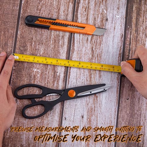 39-Piece Household Tool Set, Orange Hand Kit With Storage Case - view 4
