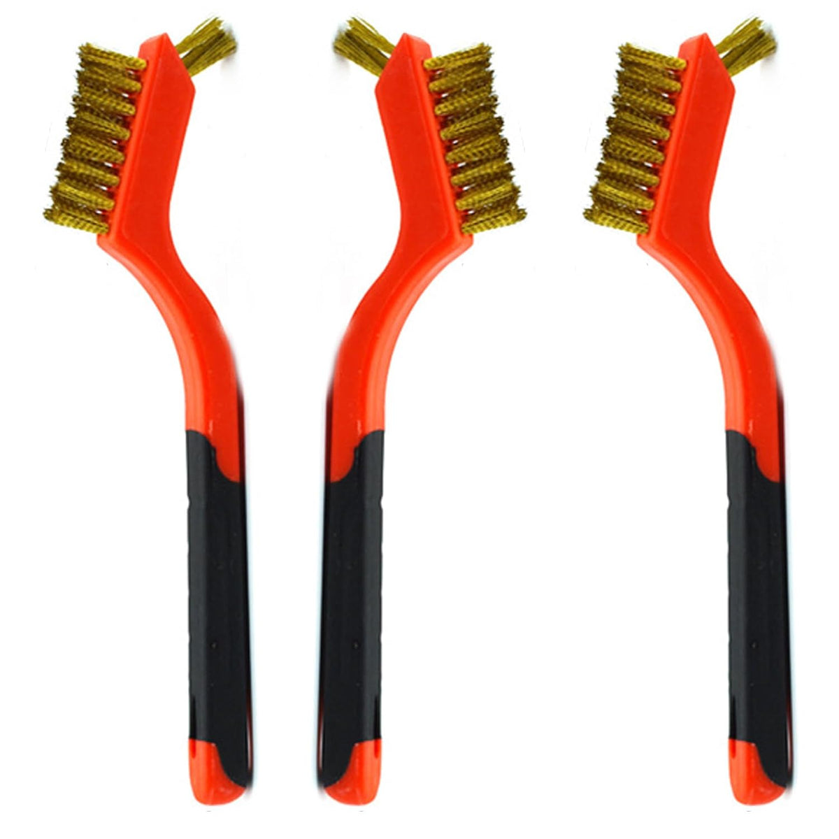 3pcs Nylon Cleaning Brushes Small Wire Brush Set for Cleaning Rust Removal in Holes - view 2