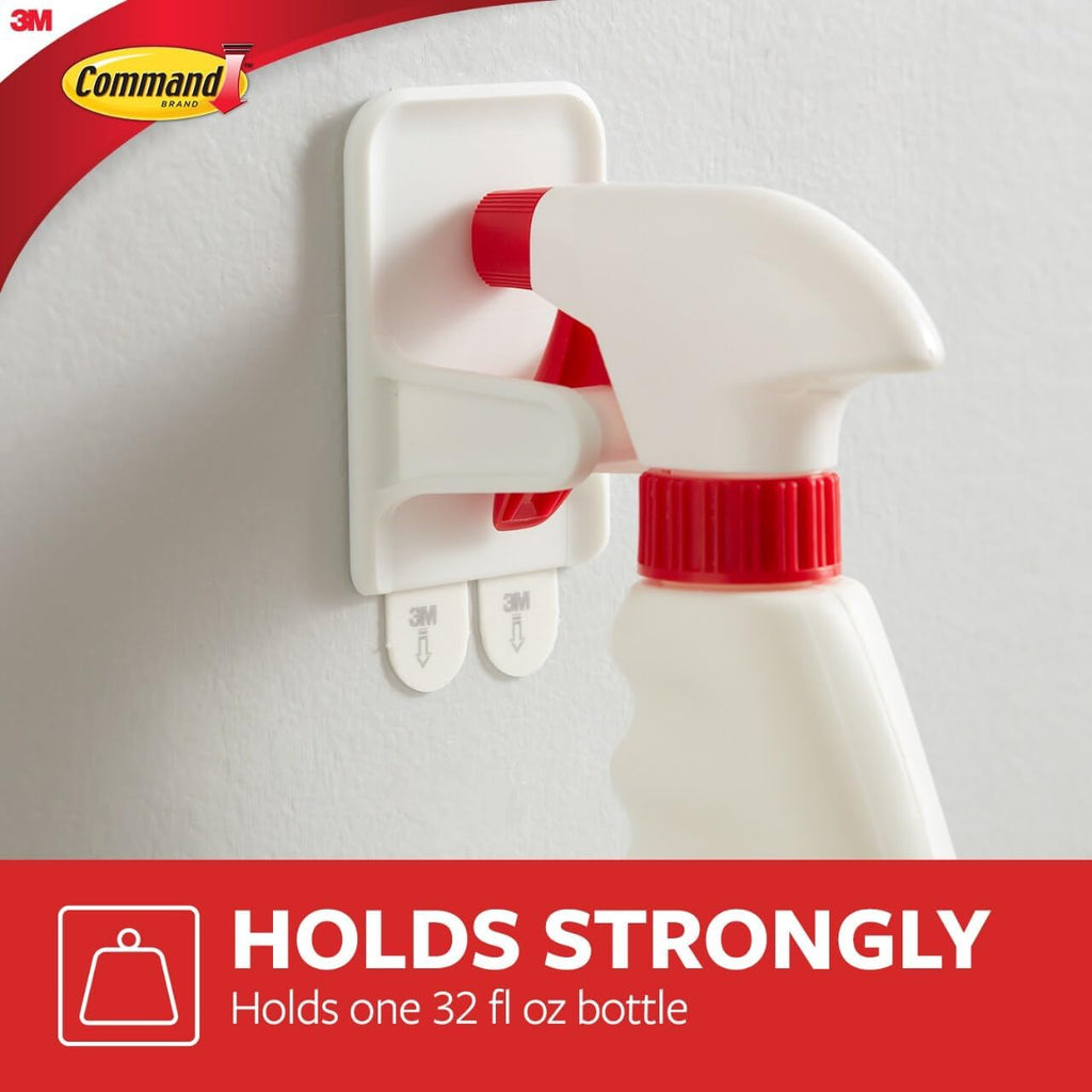 Spray Bottle Hangers, 2 Pack | Spray Bottle Hanger, Cbainet Door Organizer For Cleaning Bottles, No Tools Required, Removes Cleanly - view 3