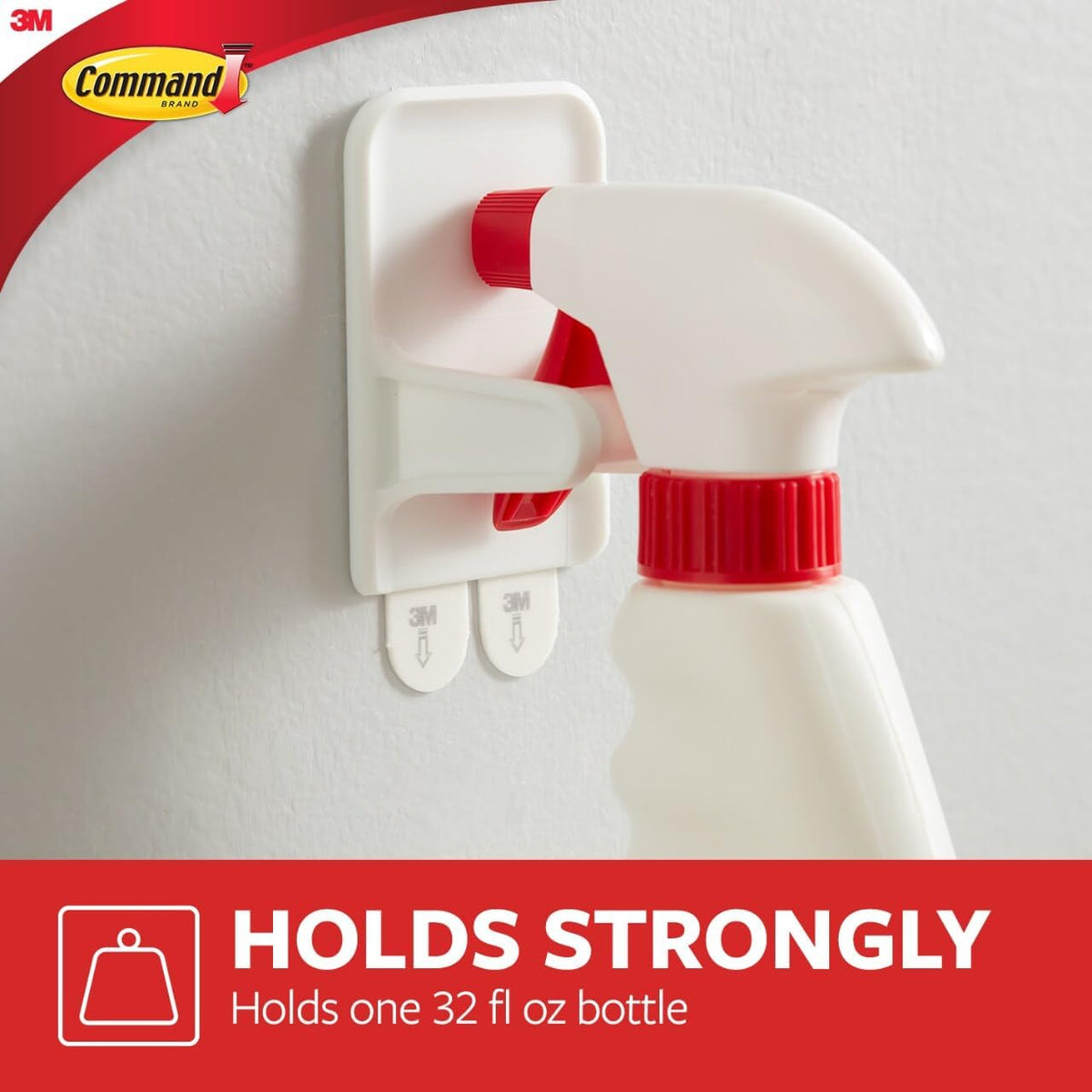 Spray Bottle Hangers, 2 Pack | Spray Bottle Hanger, Cbainet Door Organizer For Cleaning Bottles, No Tools Required, Removes Cleanly - view 3
