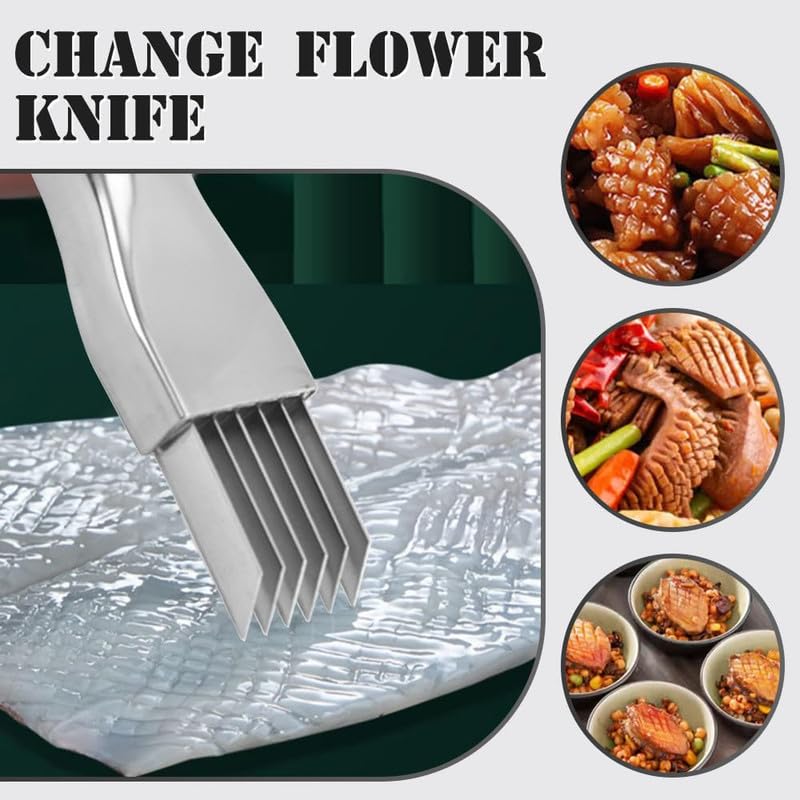 2024 New Shred Silk The Knife, Stainless Steel Chopped Green Onion Knife, Kitchen Vegetable Cutter Sharp Scallion Shredding Cutter Shred Knife Household Multifunctional Food Slicer Gadget - view 4