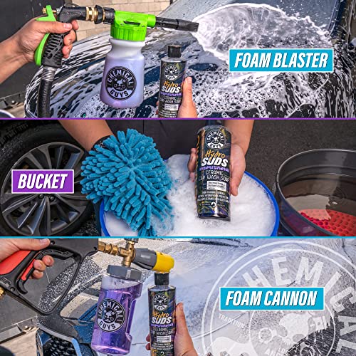 CWS_212_64M Car Wash Starter Bundle - HydroSuds Ceramic SiO2 Shine High Foaming Car Wash Soap, 64 oz, Berry Scent + Chenille Wash Mitt (2 Items) Works on Cars, Trucks, SUVs, RVs & More - view 7