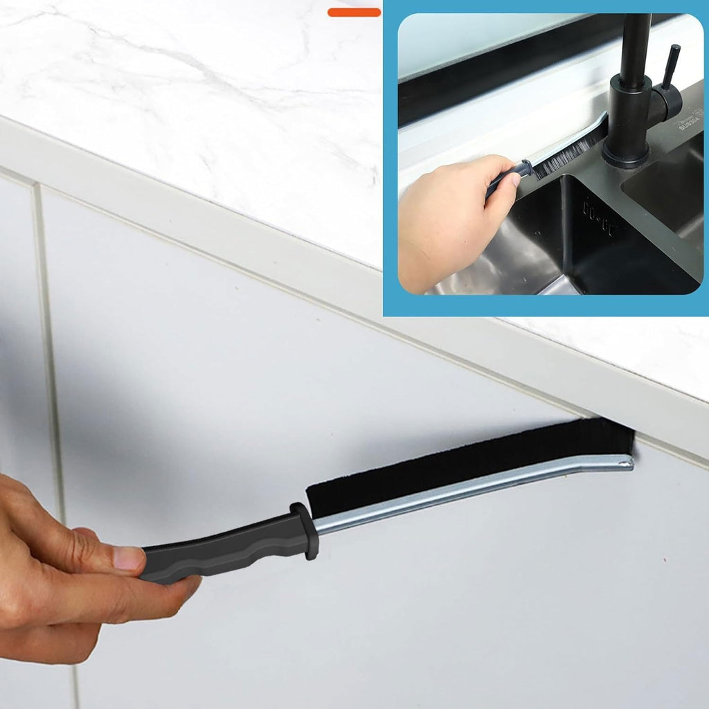 Crevice Cleaning Brush 12-Pack - Heavy Duty Hard Bristle Gap Brush for Deep Cleaning - Ultra-Thin Window Track Cleaning Tool for Shower Grout, Sliding Doors, Baseboards & Auto Detailing - view 7