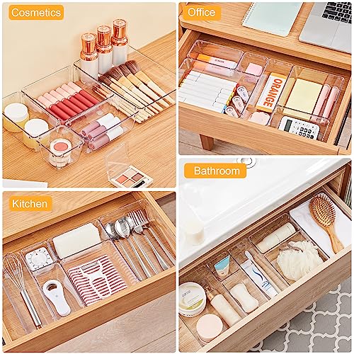 22-Piece Drawer Organizer with Non-Slip Silicone Pads, 5-Size - view 6