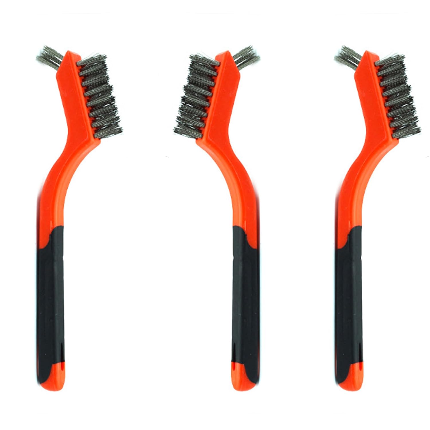 3pcs Nylon Cleaning Brushes Small Wire Brush Set for Cleaning Rust Removal in Holes - view 3