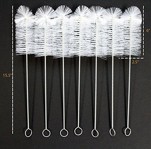 3pk Bottle Brushes great for cleaning Beer, Wine, Water, Soda, Kombucha, etc - view 3