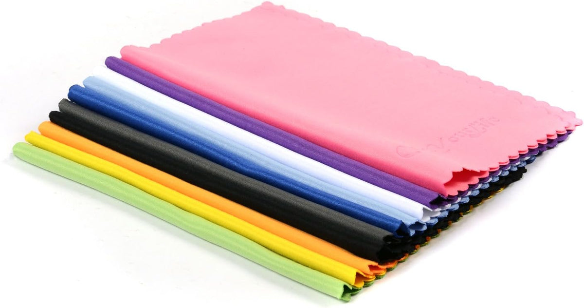10-Pack Microfiber Cleaning Cloths for Smart phones, Laptops, Tablets, Lenses, LCD Monitor, TV, Camera, Glasses, Optics Etc - view 3