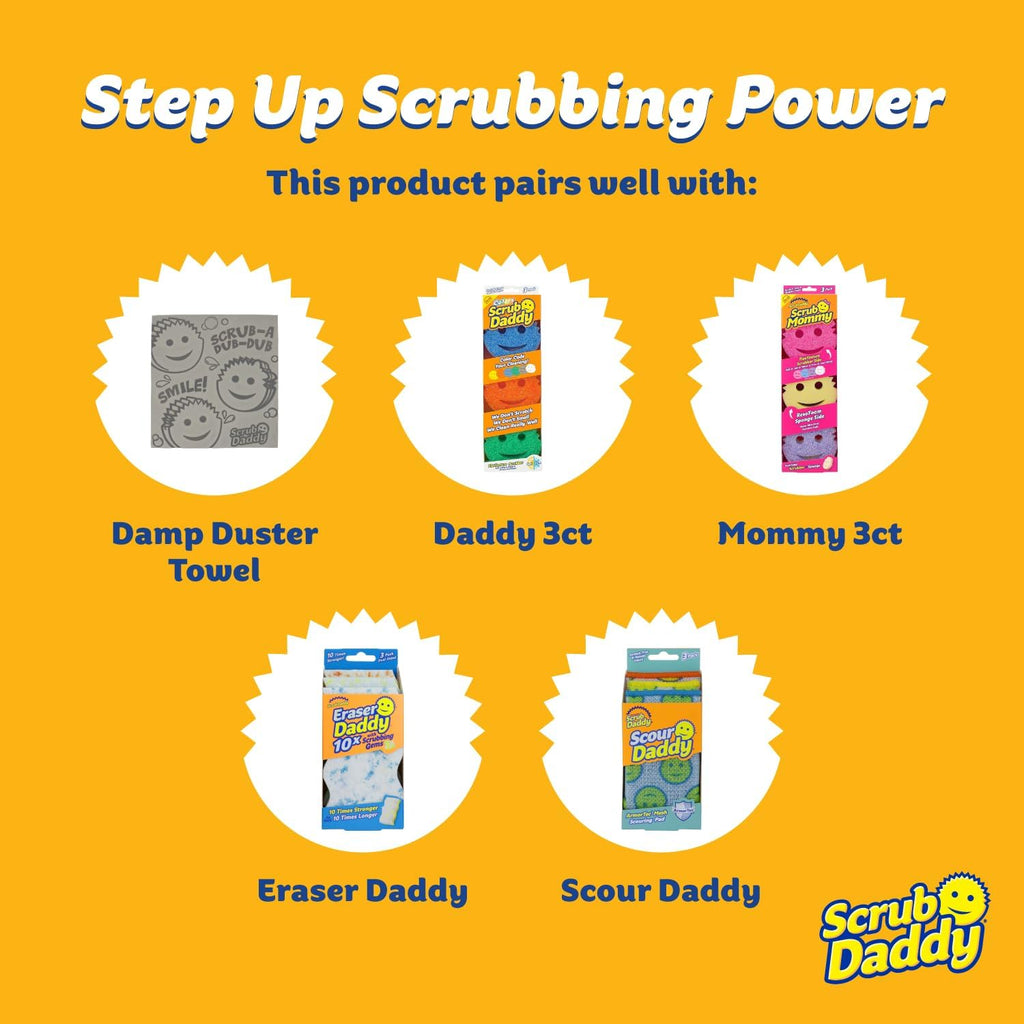 Damp Duster Dusting Sponges (8 Count) - Dust Remover for Household Cleaning - Duster for Vents, Railings & Blinds - Reusable Baseboard Cleaner - view 5