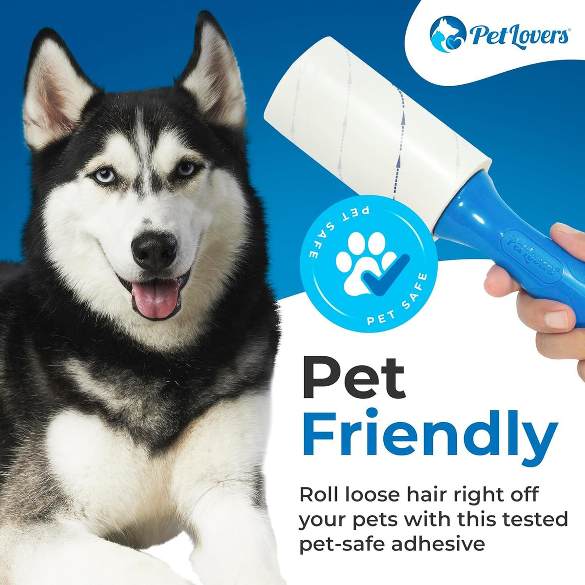 Extra Sticky Lint Roller Mega Value Set 450 Sheets for Pet Hair Removal and Clothes, Dog and Cat Lint Remover 5 Pack - view 4