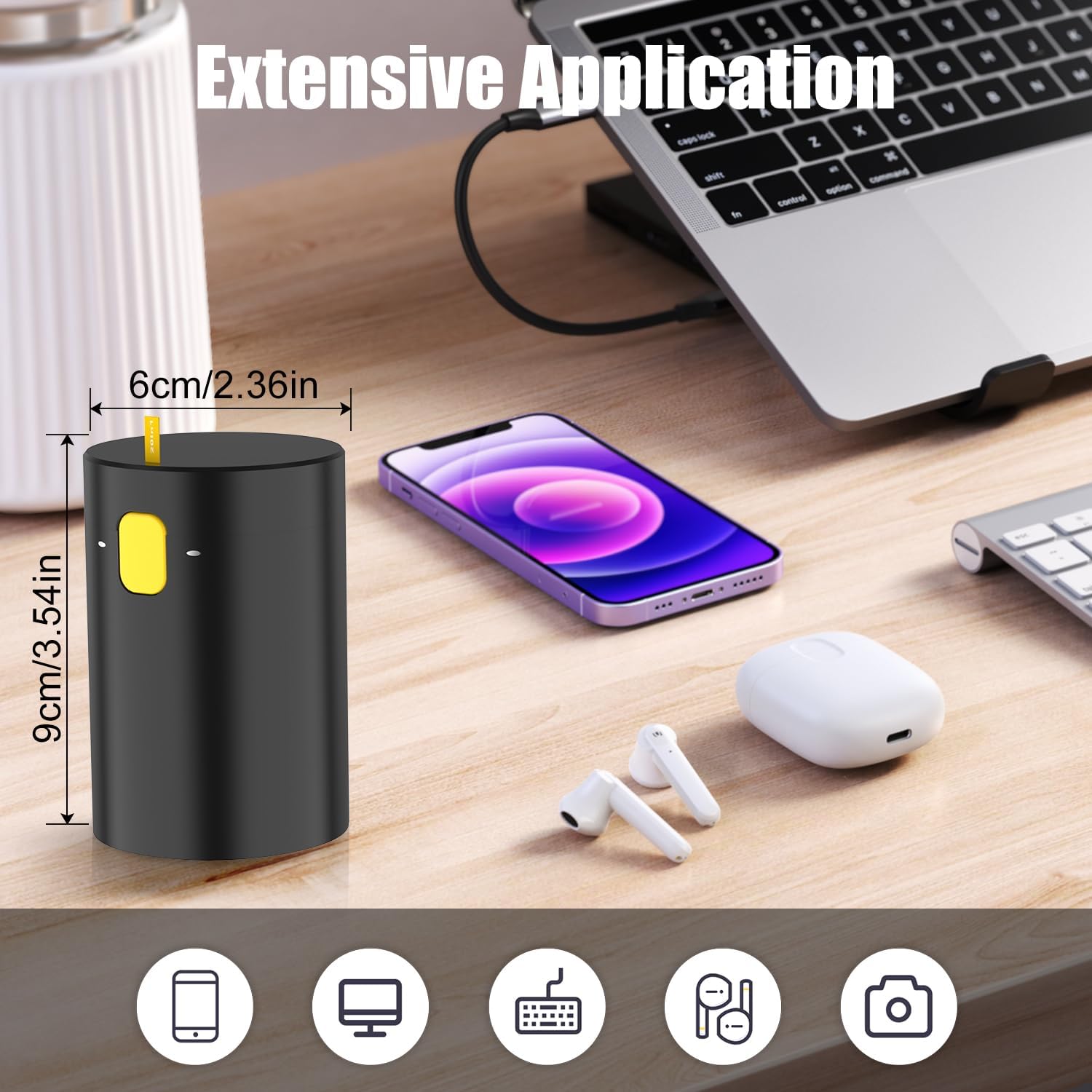 20 in 1 multifunctional cleaner kit for electronic devices (black), keyboard cleaning brush, headphones cleaner kit for airpods, multi-tool for cleaning laptop, earbuds, camera, cellphones - view 6