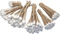 325 pc cotton swab assortment - auto detailing, electronics, lubricant application, cleaning firearms, pets - super absorbent - low lint - wood handles - home, garage, workshop, office