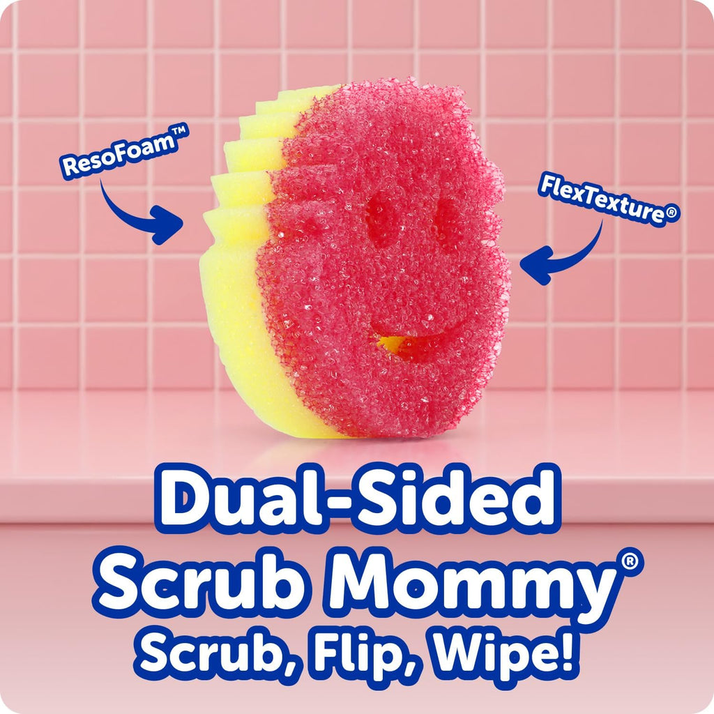 Original (4) + Scrub Mommy Kitchen Sponges (4) - Scratch-Free Dish Scrubber - Multipurpose Kitchen Cleaning Sponges - BPA Free Polymer Foam - Stain & Odor Resistant (8 Pack) - view 3