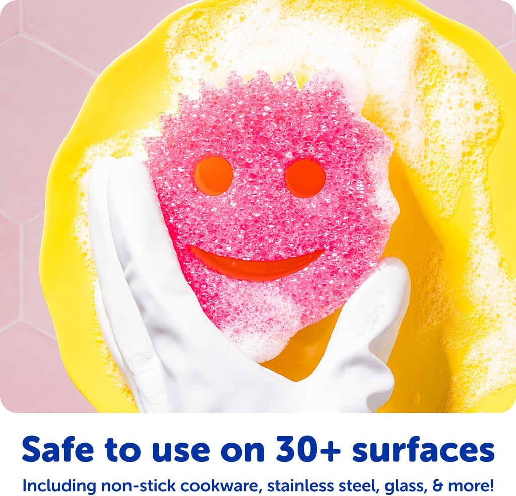 Original (4) + Scrub Mommy Kitchen Sponges (4) - Scratch-Free Dish Scrubber - Multipurpose Kitchen Cleaning Sponges - BPA Free Polymer Foam - Stain & Odor Resistant (8 Pack) - view 6