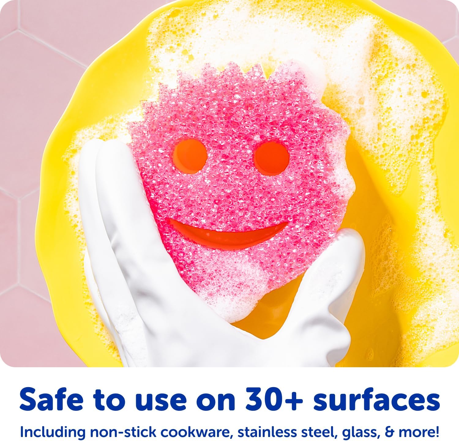 Original (4) + Scrub Mommy Kitchen Sponges (4) - Scratch-Free Dish Scrubber - Multipurpose Kitchen Cleaning Sponges - BPA Free Polymer Foam - Stain & Odor Resistant (8 Pack) - view 6