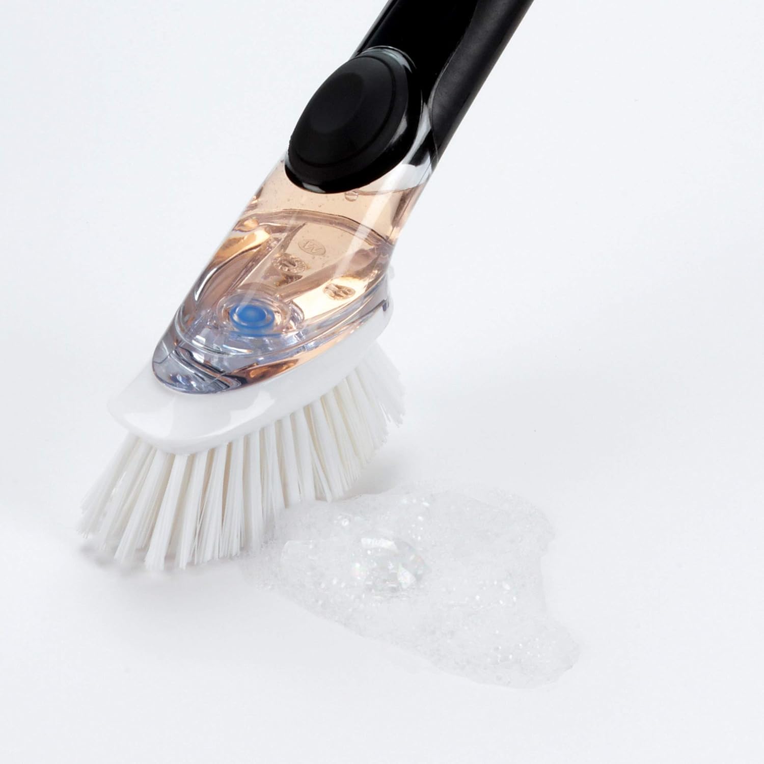 Soap dispensing dish brush refills, 2 pack, white, nylon bristles - view 5