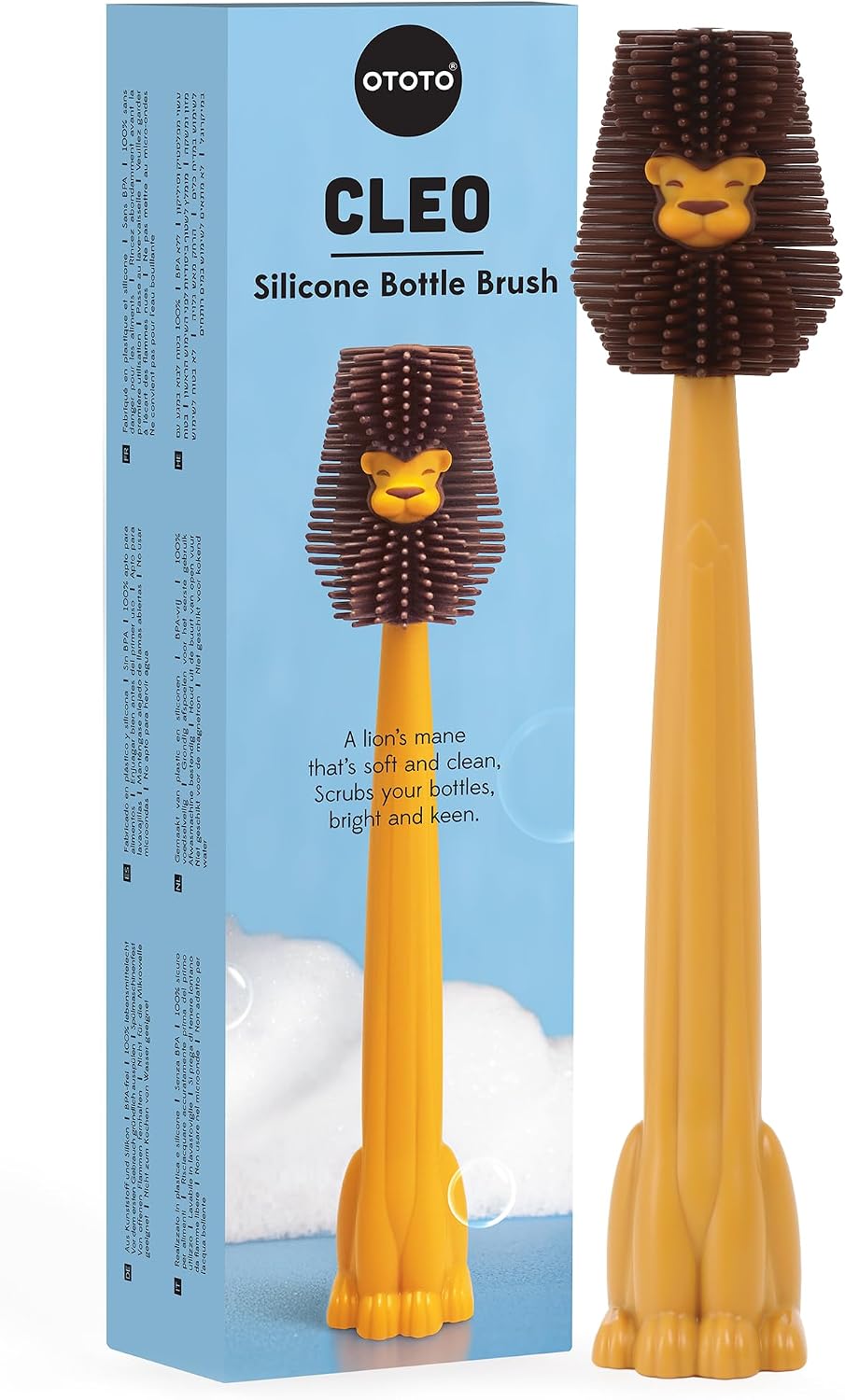Gnome Dish Brush with Handle - Cleaning Brush, Vegetable Brush, Dish Scrub, Gnome Handle, Unique Kitchen Gadgets, Funny Kitchen Tools, Useful Gifts for Women (Beardy Red) - view 7