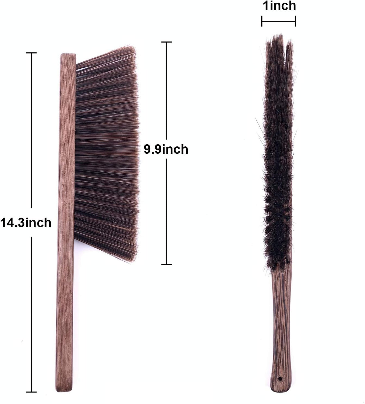 Hand Broom Cleaning Brushes-Soft Bristles Dusting Brush for Cleaning Car/Bed/Couch/Draft/Garden/Furniture/Clothes,Wooden Handle - view 5