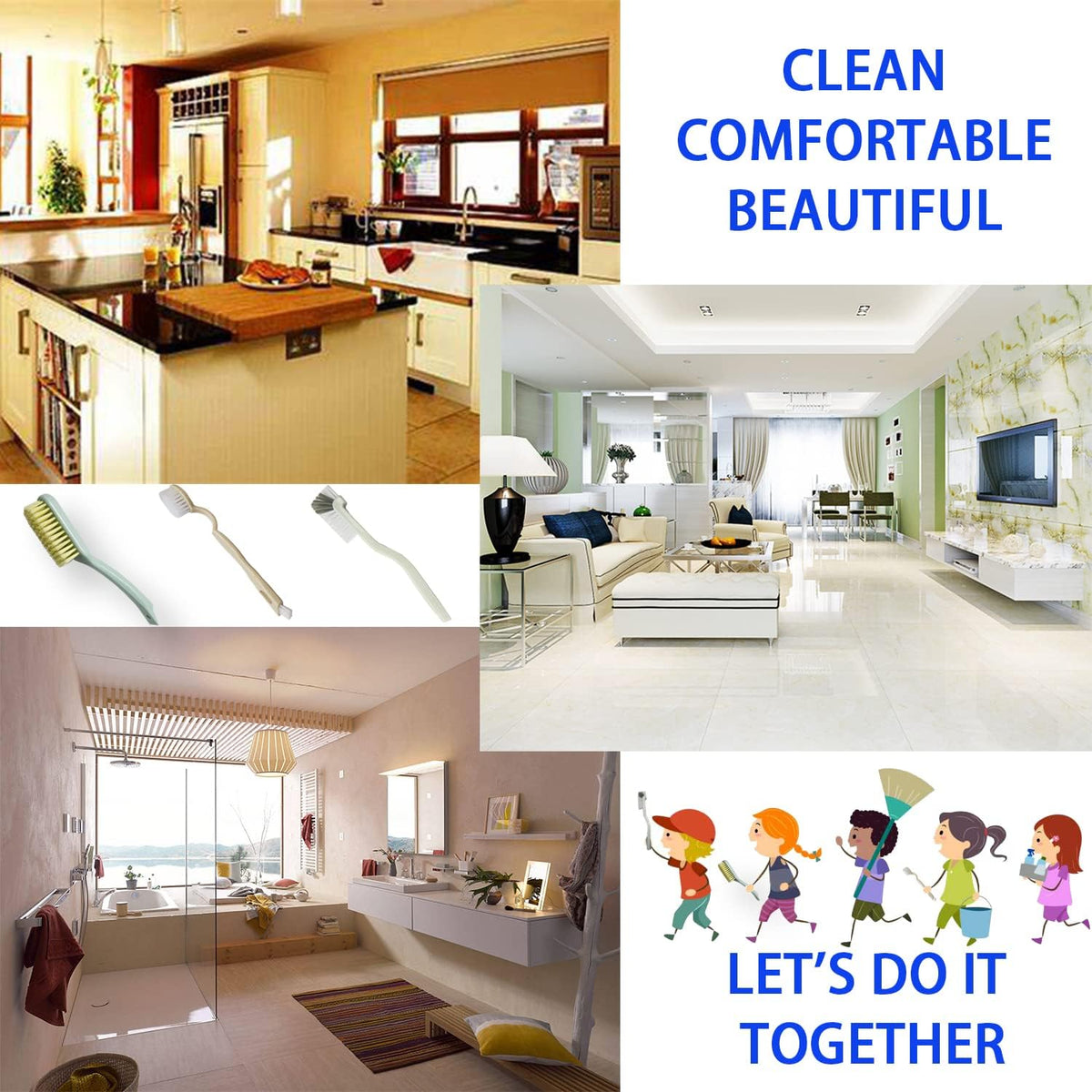 Cleaning Brush Shoe Kitchen Bottle Brush Sink Bathroom Household Dish Pot Pan Edge Corners Tile Lines Brush with Stiff Bristles - view 8