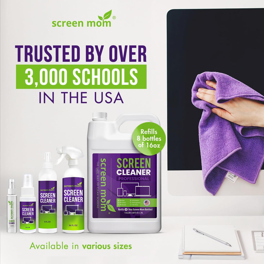 Screen Cleaner 6-Pack Microfiber Cloths for TV, Car, Laptop & Computer | Scratch-Free Care, TVs, Monitors, Lenses, Washable Fabric, Streak-Free Results, Multipurpose Use, Cleaning Kit - view 7