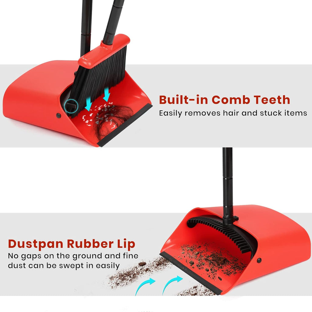 Broom and Dustpan Set, 52 inch Broom and Dust Pan Combo for Home - view 6