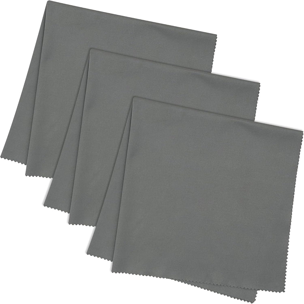 3-Pack 16x16 Inch Extra Large Lint-Free Microfiber Cleaning Cloths for Laptop, LCD TV, Computer Screen, Monitor, Tablet, Camera Lens, Glass, Telescope, iPhone, iPad, Other Delicate Surfaces