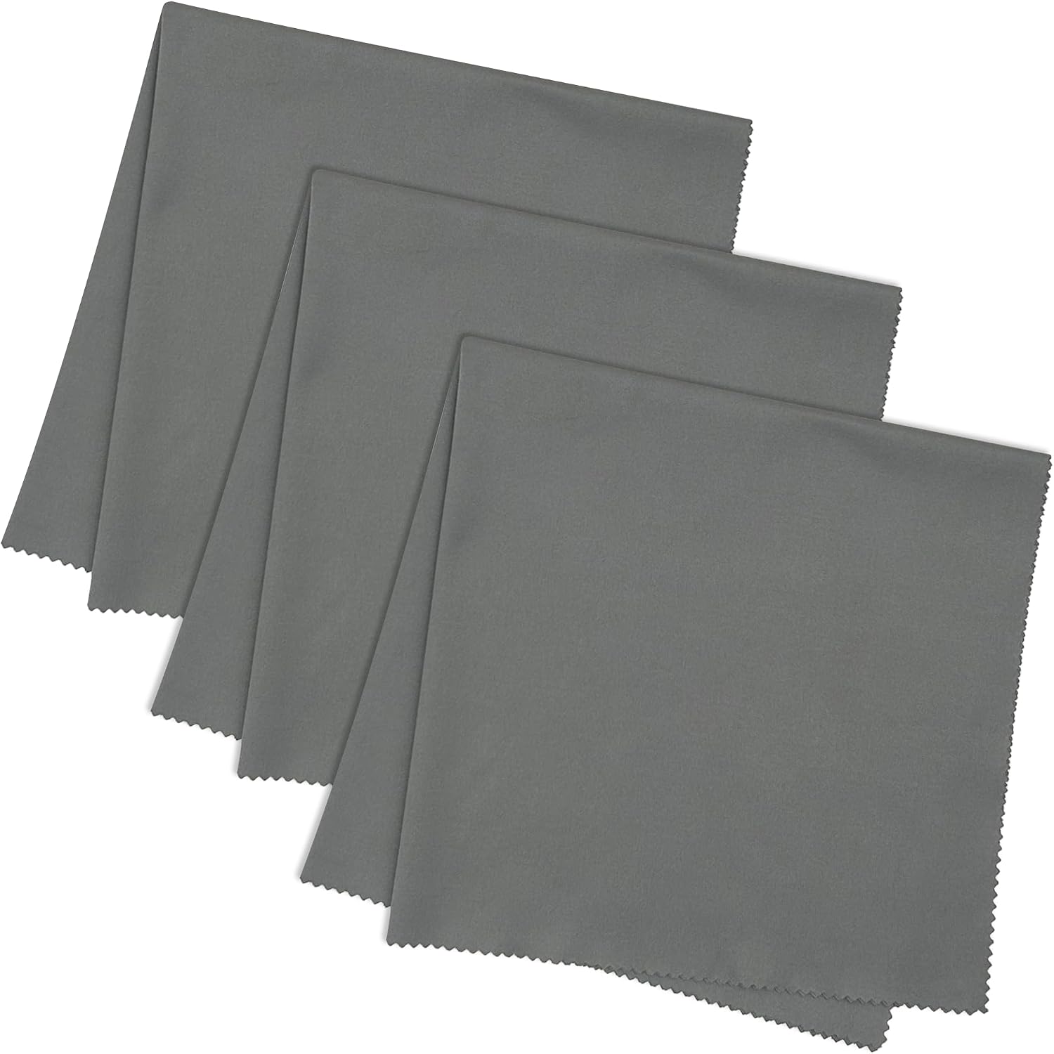 3-Pack 16x16 Inch Extra Large Lint-Free Microfiber Cleaning Cloths for Laptop, LCD TV, Computer Screen, Monitor, Tablet, Camera Lens, Glass, Telescope, iPhone, iPad, Other Delicate Surfaces