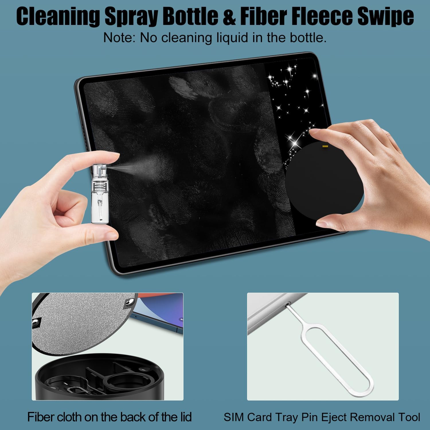20 in 1 multifunctional cleaner kit for electronic devices (black), keyboard cleaning brush, headphones cleaner kit for airpods, multi-tool for cleaning laptop, earbuds, camera, cellphones - view 4