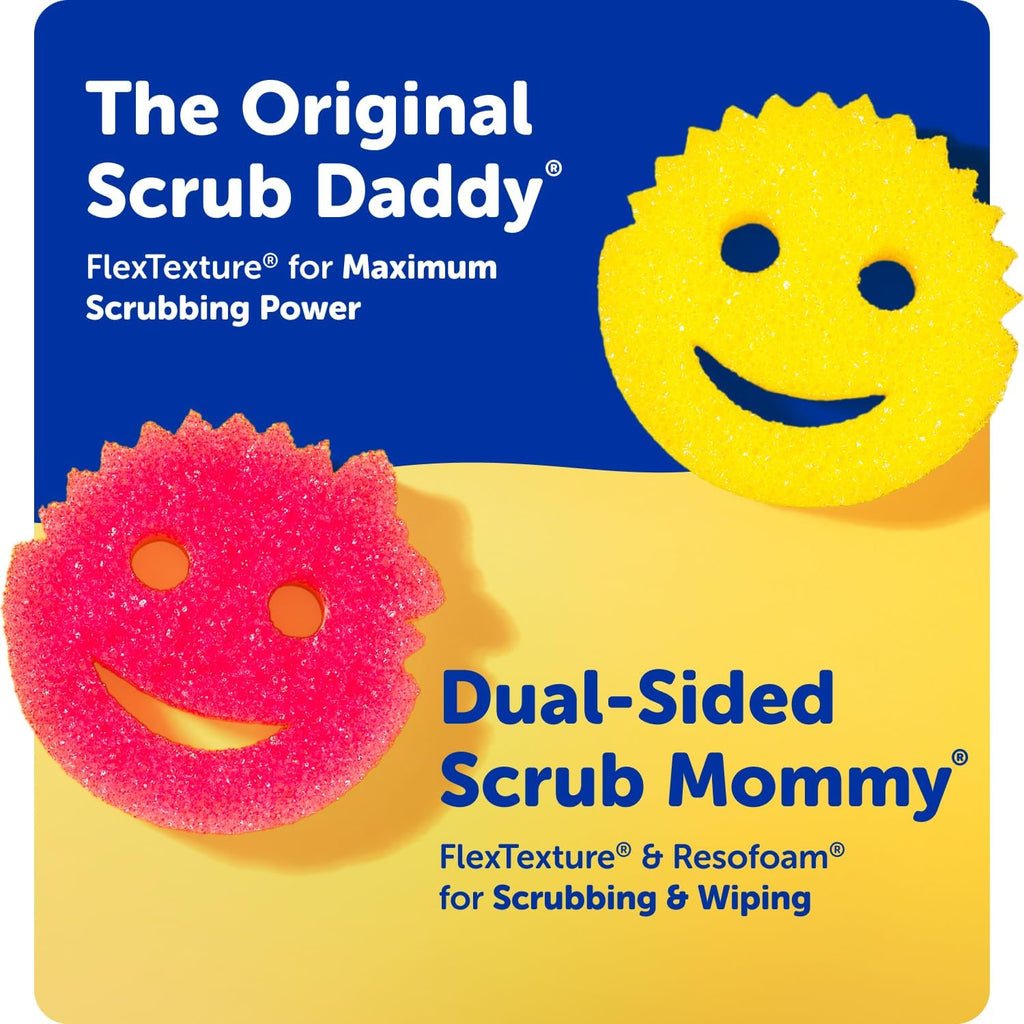 Original (4) + Scrub Mommy Kitchen Sponges (4) - Scratch-Free Dish Scrubber - Multipurpose Kitchen Cleaning Sponges - BPA Free Polymer Foam - Stain & Odor Resistant (8 Pack) - view 2