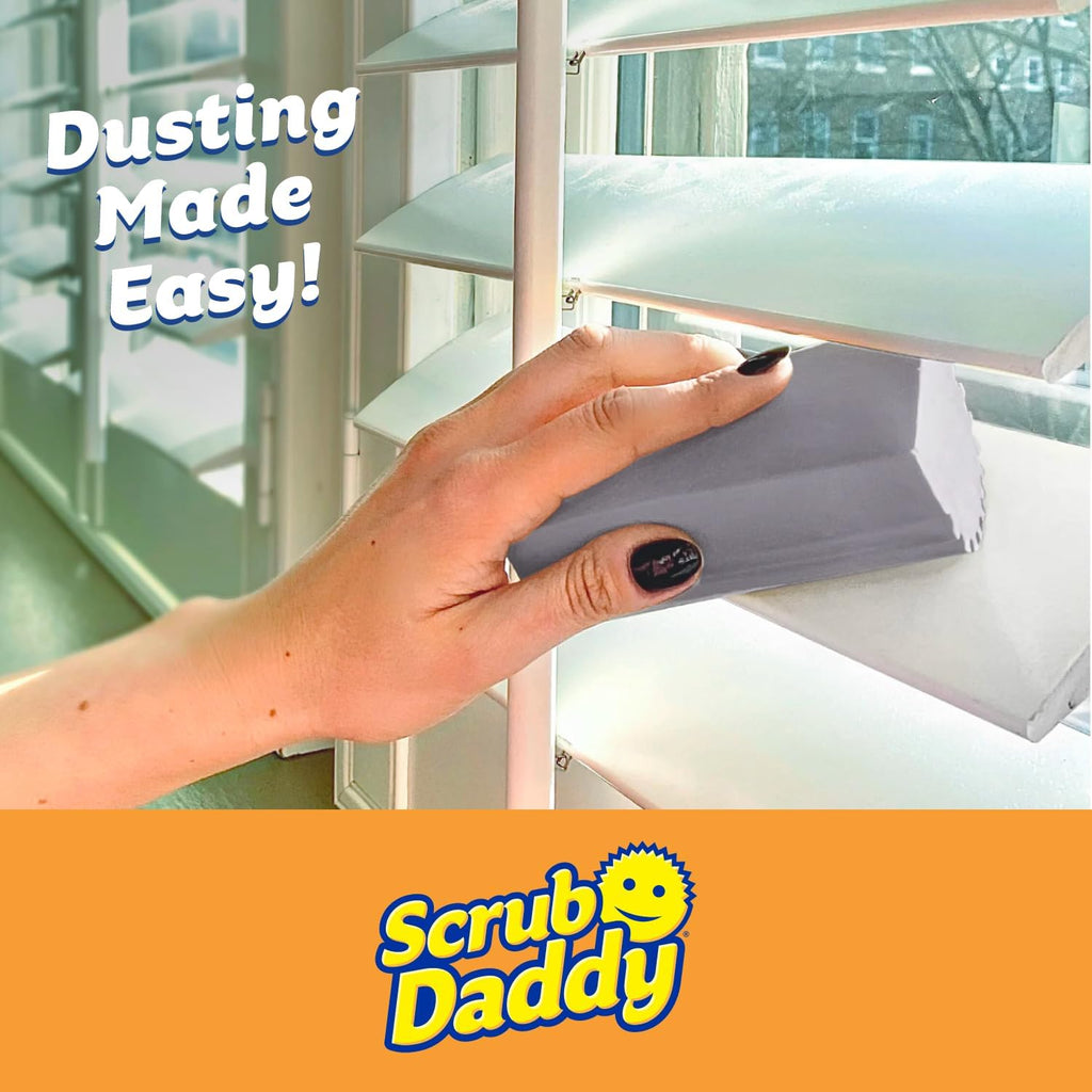 Damp Duster Dusting Sponges (8 Count) - Dust Remover for Household Cleaning - Duster for Vents, Railings & Blinds - Reusable Baseboard Cleaner - view 2