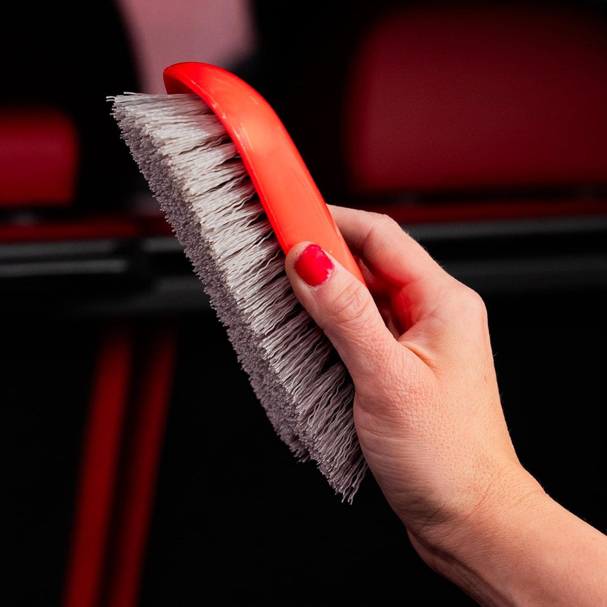 Stiff Bristle Carpet and Upholstery Cleaning Scrub Brush for Automotive, Home, Couch, Stain Remover - view 3