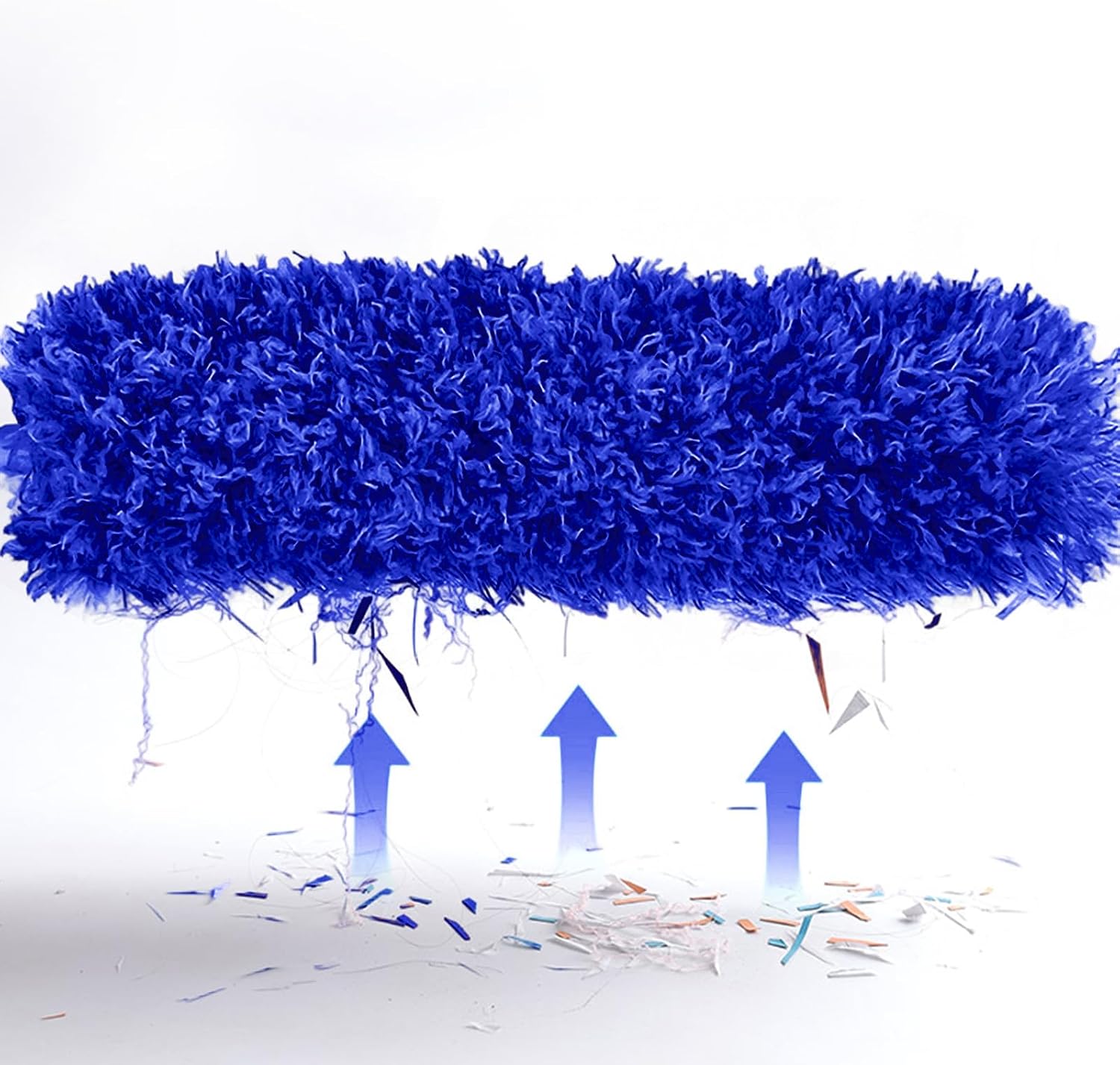 Extra-Long Dusters with Extension Pole 100-inch for Cleaning,Blue | Bendable Microfiber Head,Washable, Ceiling Fan Cleaner Duster, for Corner, High Ceilings and Furniture - view 6