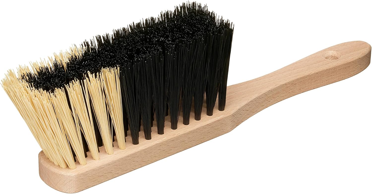 Cleaning Brush, 14.2'' Hand Broom with Medium-Soft Bristles, Wooden Handle, Multi-Purpose Dusting Brush for Home and Professional Use - view 6
