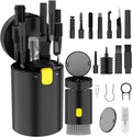 20 in 1 multifunctional cleaner kit for electronic devices (black), keyboard cleaning brush, headphones cleaner kit for airpods, multi-tool for cleaning laptop, earbuds, camera, cellphones