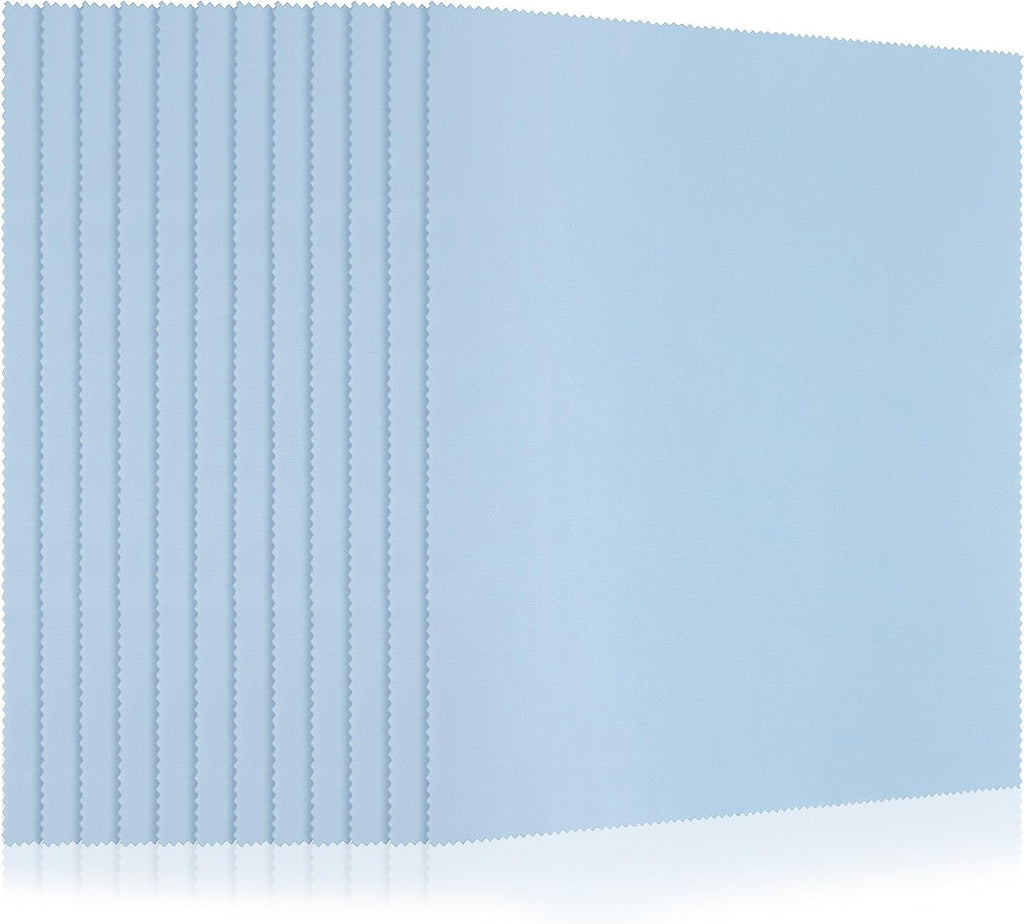 12 Pack Microfiber Cleaning Cloth,Black, White, Gray, Royal Blue | 12x12 Inch Large for Eyeglasses Screen Lens, Reusable Washable, Streak-free Lint-free, Cameras Phones Tablets Monitors - view 7