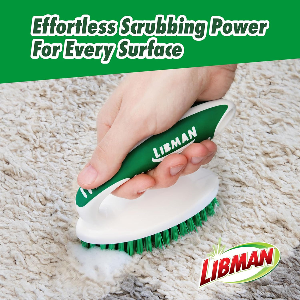 Scrub brush kit, cleaning brush, tile & grout brush, small scrub brush, power scrub brush, carpet brush, bathroom scrubber, boot scrubber, 3 different brushes included - view 2