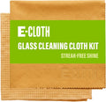 Microfiber Window Cleaning Cloth Kit - Glass Cleaning Cloth for Windows, Mirrors, Cars, Lenses, Eyeglasses, & More, Streak Free Clean, Machine Washable Reusable Towel - Tangerine Orange
