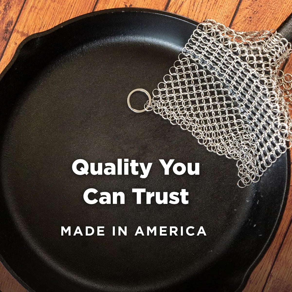 The ringer - the original stainless steel cast iron cleaner, patented XL 8x6 inch design - view 6