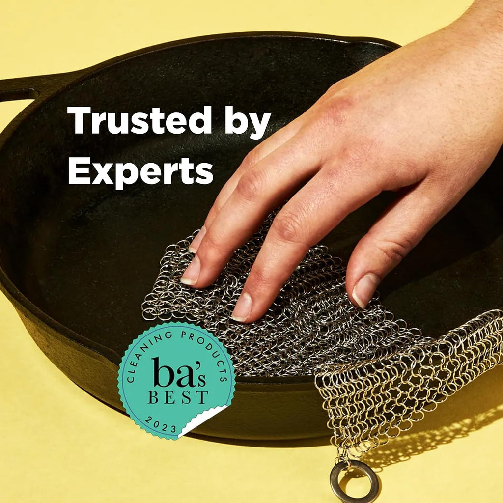 The ringer - the original stainless steel cast iron cleaner, patented XL 8x6 inch design - view 5