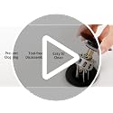 All Metal Bathroom Sink Drain with Strainer Basket Hair Catcher Anti Clog Pop Up Drain Stopper for Lavatory Vanity Vessel Sink with Overflow, Rustproof 18/8 Stainless Steel Matte Black S2013A-BK - view 7