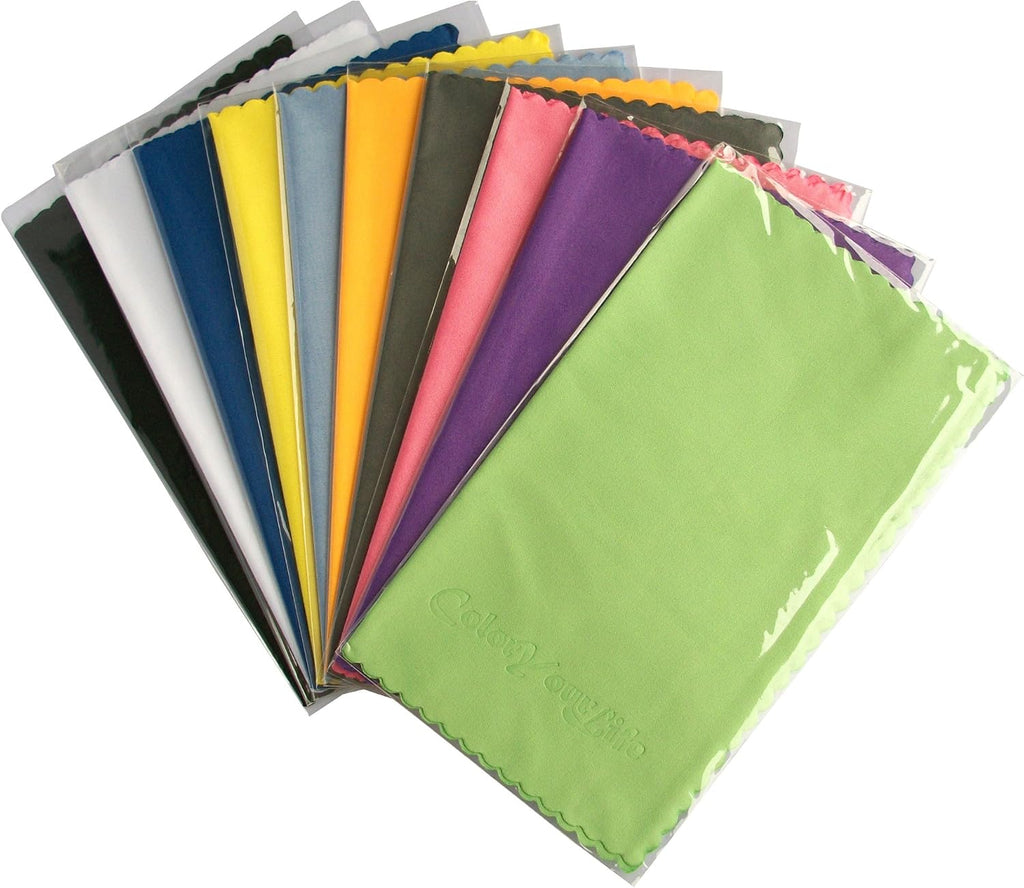 10-Pack Microfiber Cleaning Cloths for Smart phones, Laptops, Tablets, Lenses, LCD Monitor, TV, Camera, Glasses, Optics Etc - view 2