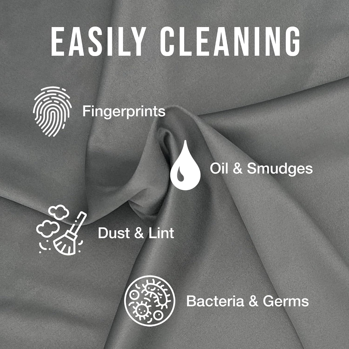 3-Pack 16x16 Inch Extra Large Lint-Free Microfiber Cleaning Cloths for Laptop, LCD TV, Computer Screen, Monitor, Tablet, Camera Lens, Glass, Telescope, iPhone, iPad, Other Delicate Surfaces - view 3