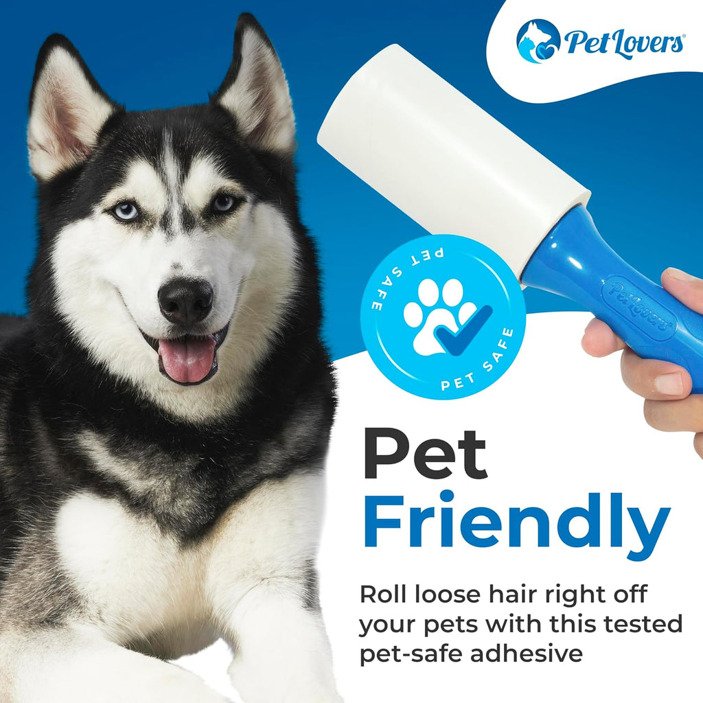 Extra Sticky Lint Roller Mega Value Set 600 Sheets for Pet Hair Removal, Dog and Cat Lint Remover 6 Pack - view 3