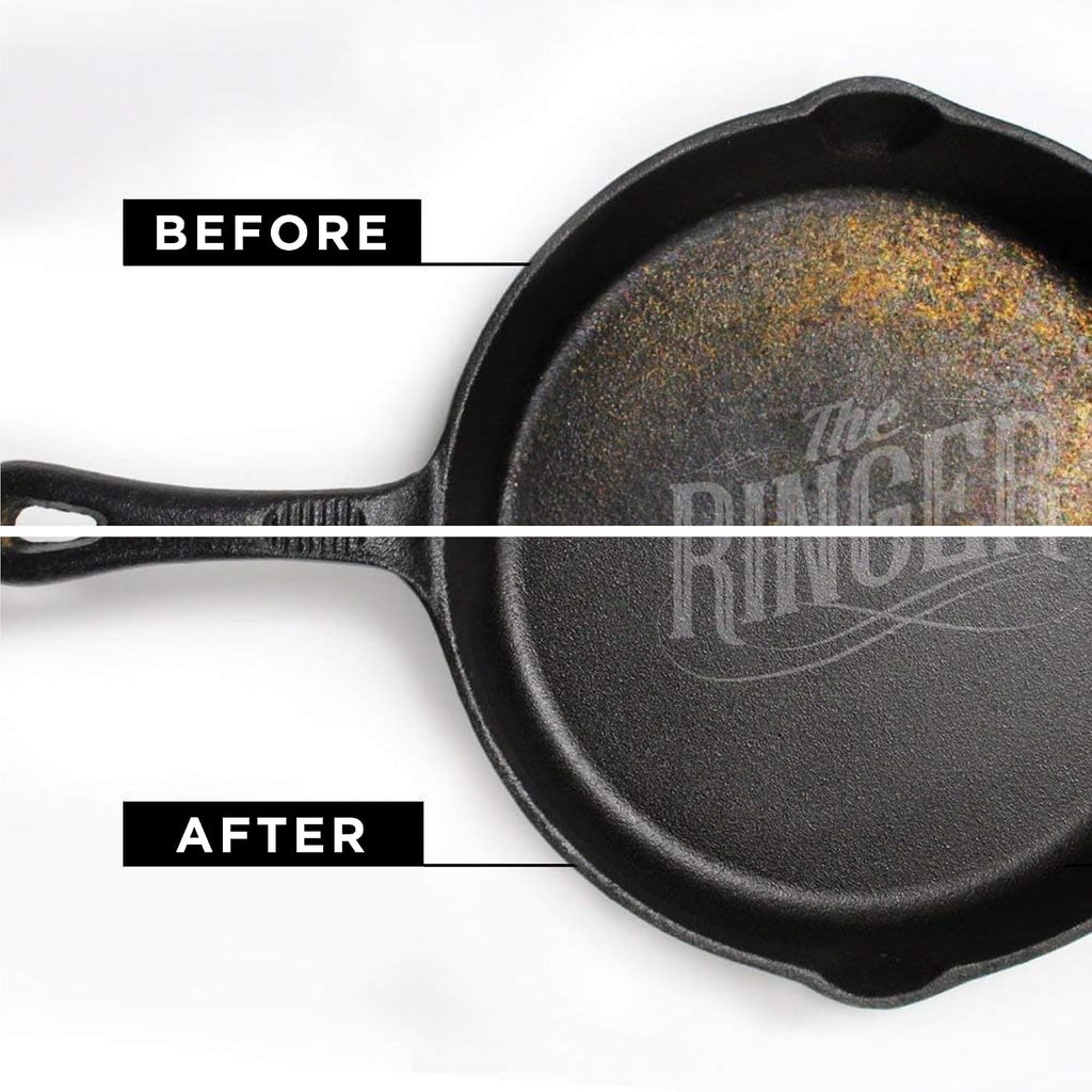 The ringer - the original stainless steel cast iron cleaner, patented XL 8x6 inch design - view 3