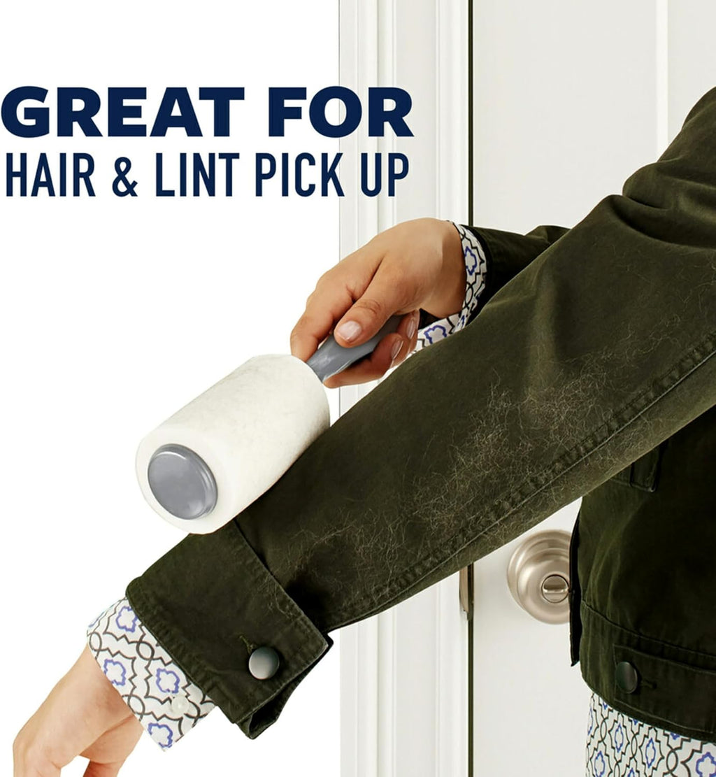 Lint roller, works great on pet hair, 2 rollers, 56 sheets per roller, 112 sheets total - view 4