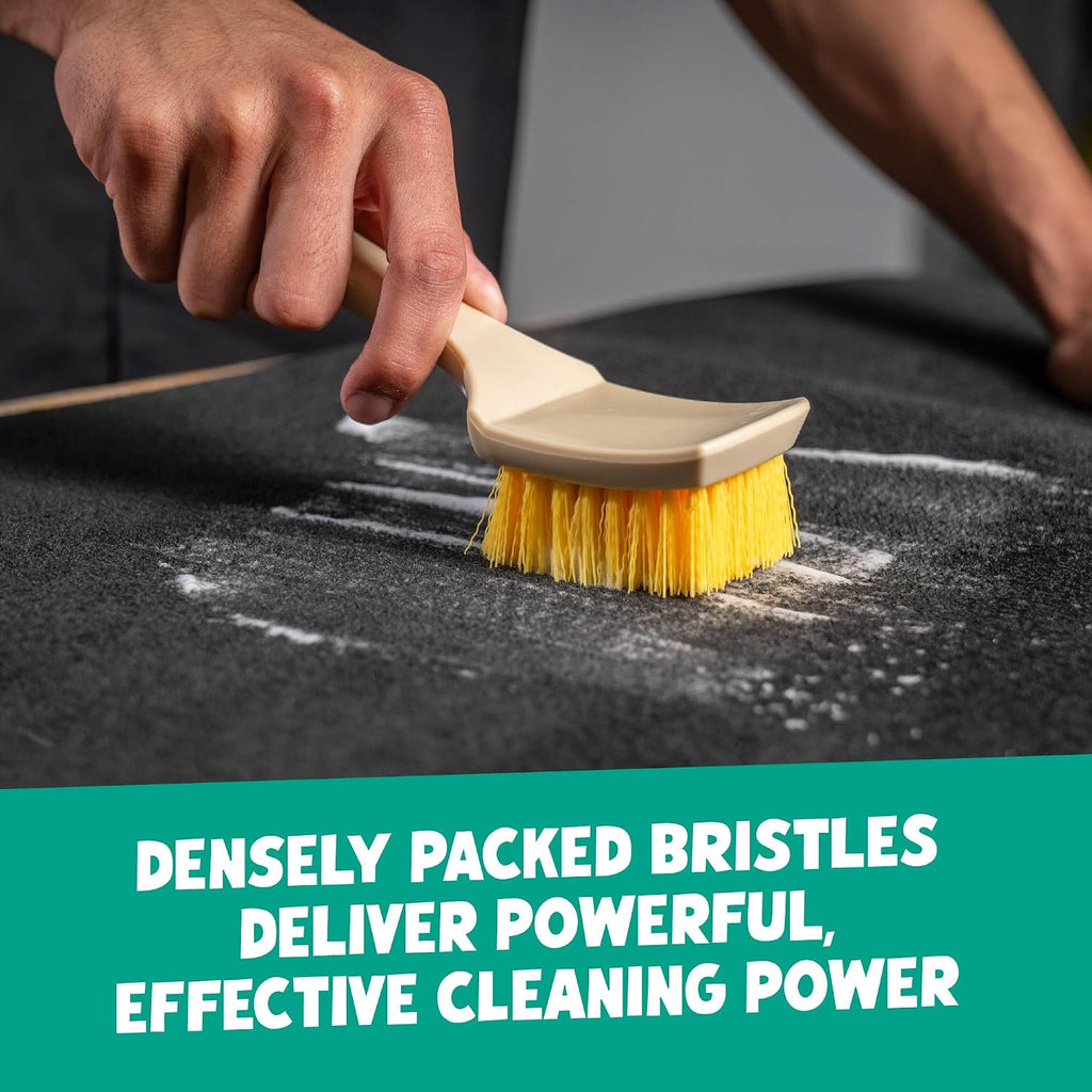 Induro 7 Heavy Duty Car Carpet & Upholstery Detailing Brush | Stiff, durable bristles and an ergonomic grip dig into carpet, mats and seats for deep interior fabric cleaning - view 3